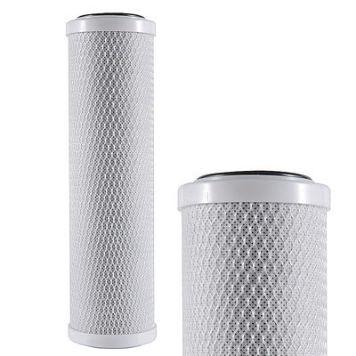 10IN 4.5 Activated Carbon Filter for Alkaline Water Purification Whiston White and Blue