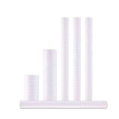 Industrial Wound String Sediment Filter Cartridge 10 20 30 40 Inch 1 3 5 10 Microns Filter