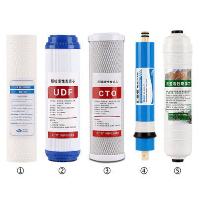 6 StagePP UDF CTO RO T33 Filter for Sealing NBR Coconut Shell Activated Carbon Block