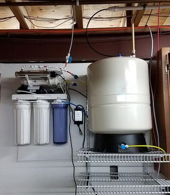 75 GPD RO Drinking Water Filtration System with Booster Pump and 4.0G Pressure Barrel