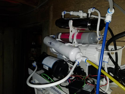 75 GPD RO Drinking Water Filtration System with Booster Pump and 4.0G Pressure Barrel