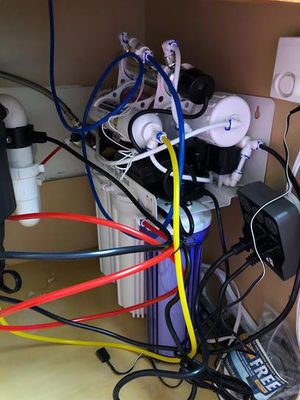 75 GPD RO Drinking Water Filtration System with Booster Pump and 4.0G Pressure Barrel