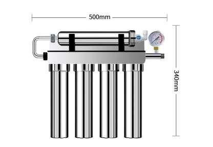 App-Controlled 304 Stainless 5 Stage PP CTO RFC UF T33 Stainless Steel Water Purifier