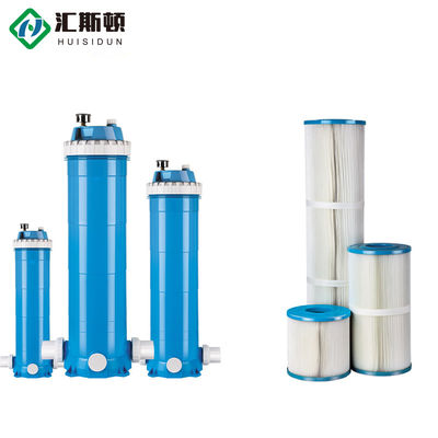 PP Blue white 10*4.5inch High Flow Above Ground Swimming Pool Cartridge Filter System