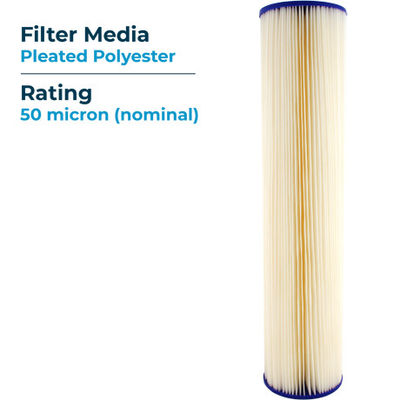 Acrylic 20 Inch Swimming Pool Filter Cartridges for Above Ground Pools Easy Install