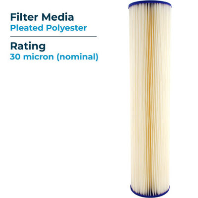 Acrylic 20 Inch Swimming Pool Filter Cartridges for Above Ground Pools Easy Install
