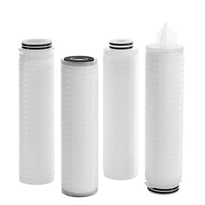 10 Inch Pp Pes Ptfe Pleated Filter Replacement Water Filter Cartridge for Filtration