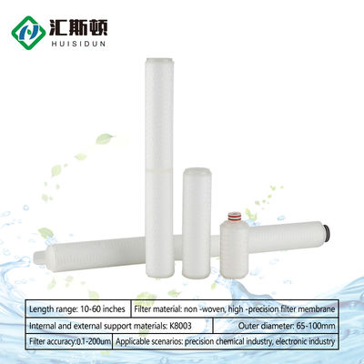 Widely Used Commercial 10inch PP Pleated Filter Cartridge with Thermal Bonding Technique