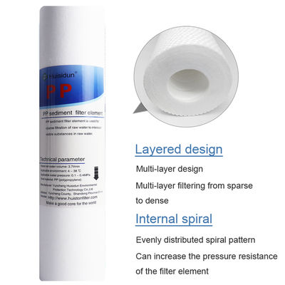 10/20inch 1/5 Micron PP Melt Blown Water Filter Cartridge for Home Water Purification