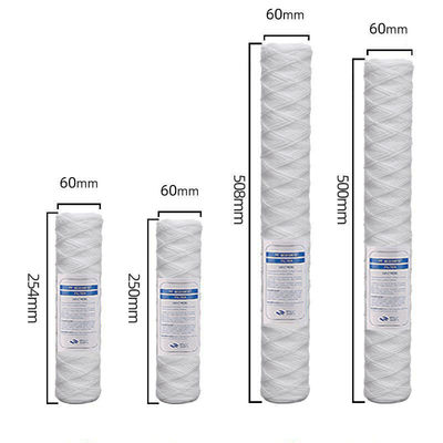 10 Micron Polypropylene Membrane String Wound Sediment Filter for Water Liquid Filter