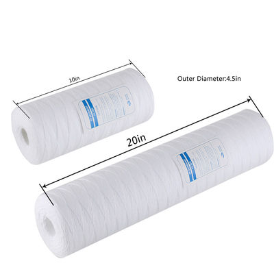10 Micron Polypropylene Membrane String Wound Sediment Filter for Water Liquid Filter