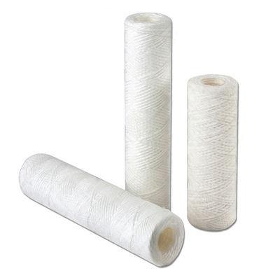 PE Core Components 10 Inch 1 Micron Spun Yarn String Wound Water Filter Cartridge for Replacement