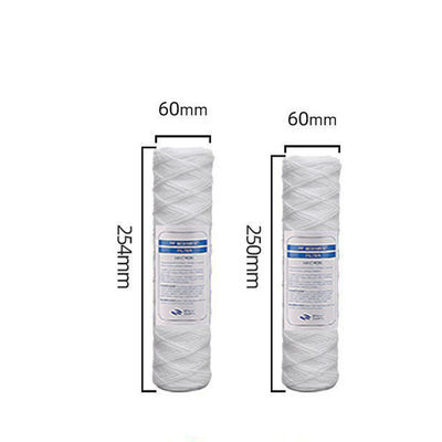 String Wound Water Filter Cartridge for PP Yarn Depth Filtration in 10 20 inch System