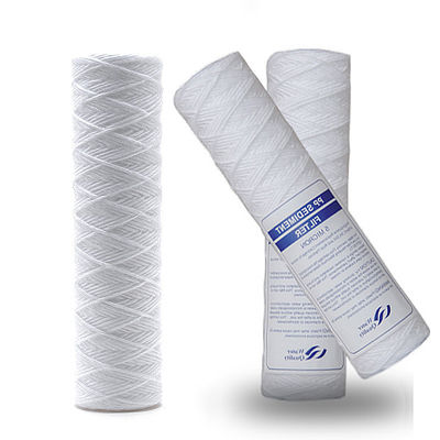 10 20 30 40 Inch String Wound Filter Cartridge For Beverage With Polypropylene Membrane