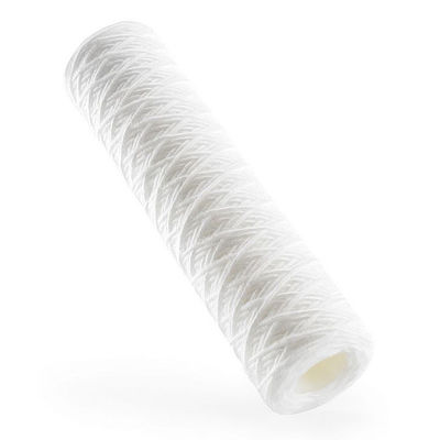 10 20 30 40 Inch String Wound Filter Cartridge For Beverage With Polypropylene Membrane