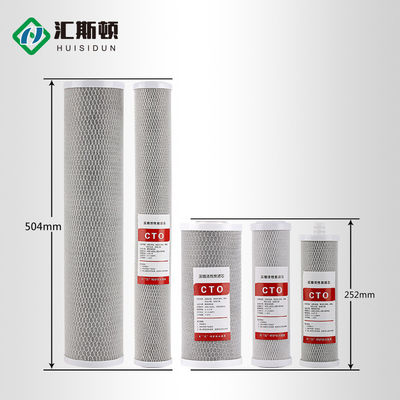 White and Blue Carbon Active Charcoal CTO Filter Cartridge for Home Filtration System