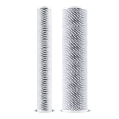 Carbon Air Filtration Filter for 20 Inch CTO Carbon Filter Cartridge in White and Blue
