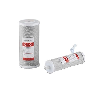 Pre-Activated Carbon CTO Filter Cartridge White Blue Shell Material Food Grade Polypropylene