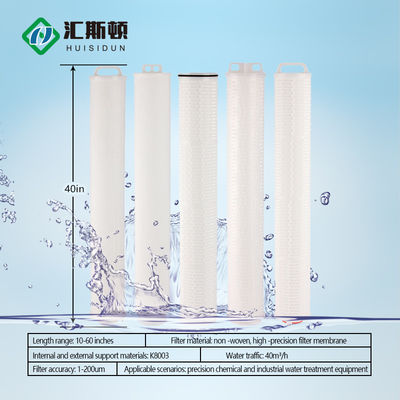 High Flow Water Filter 5 Micron 10'' 20'' 30'' 40'' 40 Inch PP/Fiber Glass Filters