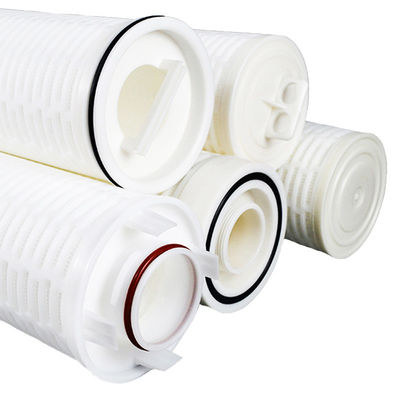 Food Beverage 20inch 40inch High Flow Pleated Filter Cartridge for Except Rust Wastewater Treatment