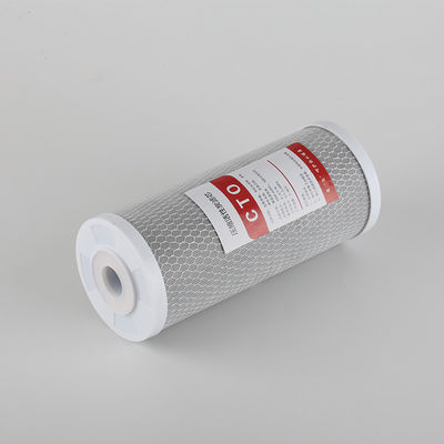 10IN 4.5 Activated Carbon Filter for Alkaline Water Purification Whiston White and Blue