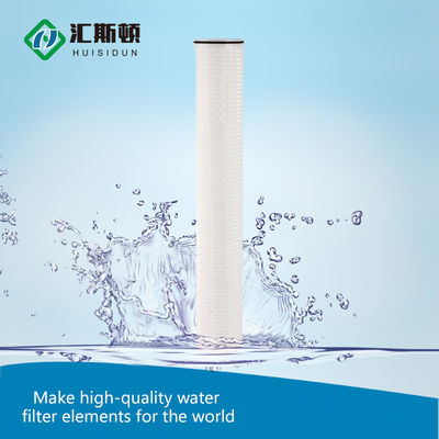 40 Inch Large Flow Pleated Filter Element For Landfill Leachate Management System