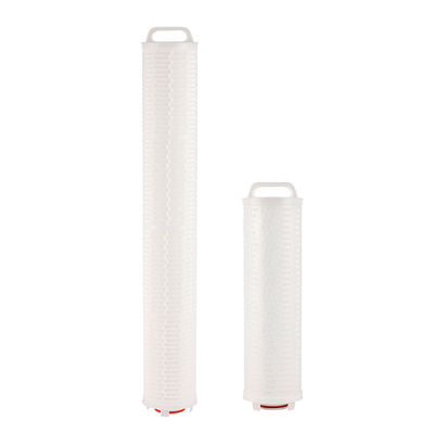 40 Inch 0.1um 0.22um 0.45um PES PP Pleated Filter Cartridges For Municipal Tap Water