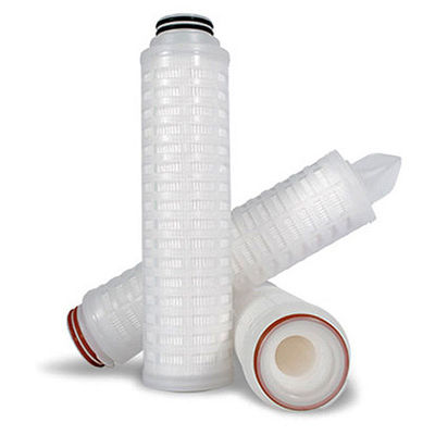 40 Inch 0.1um 0.22um 0.45um PES PP Pleated Filter Cartridges For Municipal Tap Water