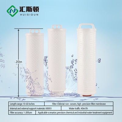 220V 5 Micron 20 Inch 40 Inch Pleated Polypropylene Cartridge Filter