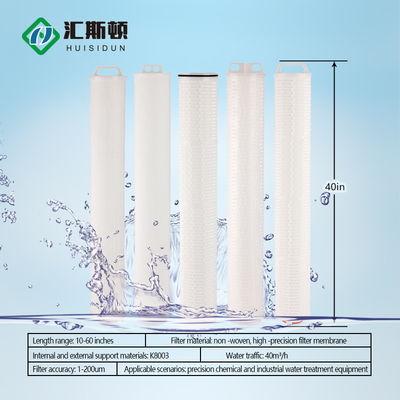 220V 5 Micron 20 Inch 40 Inch Pleated Polypropylene Cartridge Filter