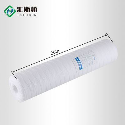 20-40 Inch Industrial String Wound Polypropylene Filter Cartridges For Food Beverage